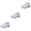 3Paires Chaussures Running Blanches Semelle Antidérapante 6