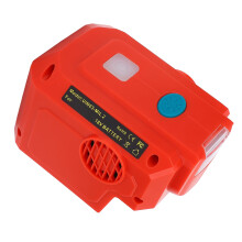 Portable Power Inverter 200W for 18V Lithium Battery with LED Light, MultiDevice Charging for Camping and Emergencies