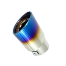 Stainless Steel Noise Reduction Army Green Car Exhaust Tip for Porsche Boxster