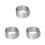 3Pcs Adjustable Silver Mousse Cake Rings Stainless Steel Bakeware Set 5
