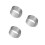 3Pcs Adjustable Silver Mousse Cake Rings Stainless Steel Bakeware Set 6