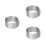 3Pcs Adjustable Silver Mousse Cake Rings Stainless Steel Bakeware Set 8
