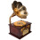 3 Pcs Retro Phonograph Music Box Desktop Ornament For Home Office 2