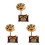 3 Pcs Retro Phonograph Music Box Desktop Ornament For Home Office 9