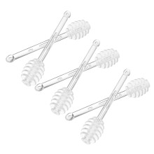 18Pcs Clear Honey Mixing Sticks for Easy Honey Serving and Jam Dipping