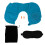 2Ensembles Coussin Gonflable Forme U Bleu 1