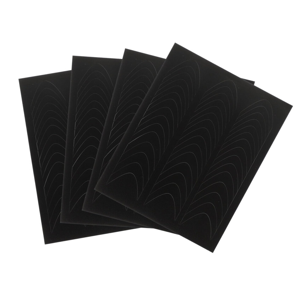 French Tip Nail Guides SelfAdhesive Manicure Stickers, Reusable Sheets for Natural and Acrylic Nails