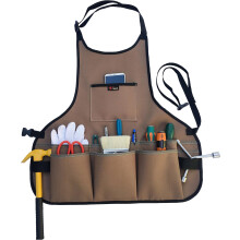garden tool apron mechanics with appropriate tool pockets for garden workers, machinists