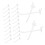 50PCS Clear Pegboard Hooks Bulk Pack for Retail Display, Tool Organization and Garage Storage 1