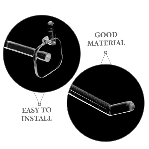 50PCS Clear Pegboard Hooks Bulk Pack for Retail Display, Tool Organization and Garage Storage 2