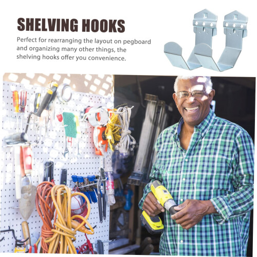 Pegboard Hooks Heavy Duty Screwdriver Hangers for Garage Tool Storage Compact SpaceSaving Design 2