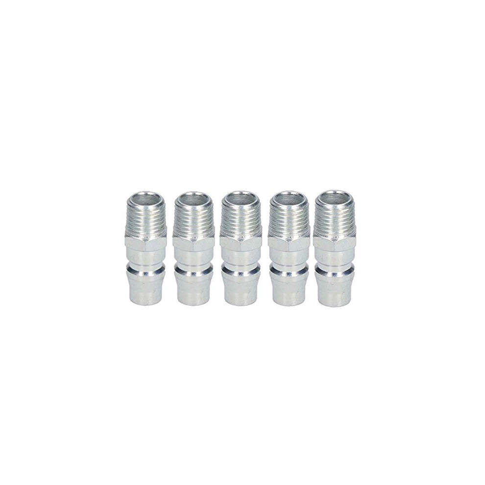 5 Pack Air Hose Quick Connect 1/4 Bsp Male Fitting Nitto Compatible Pneumatic Coupling 9174973508052