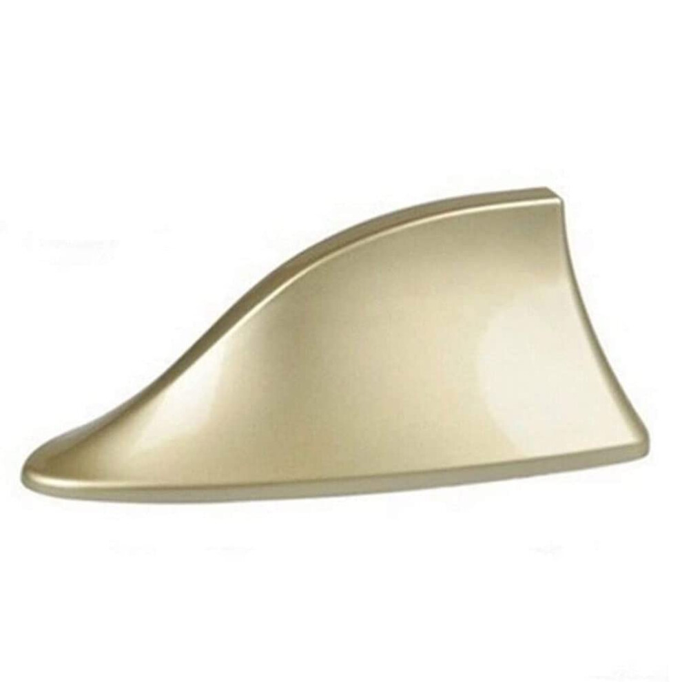 Car Shark Fin Antenna With Enhanced Signal Reception, Universal Am/Fm Roof Design, Gold 9455672860277