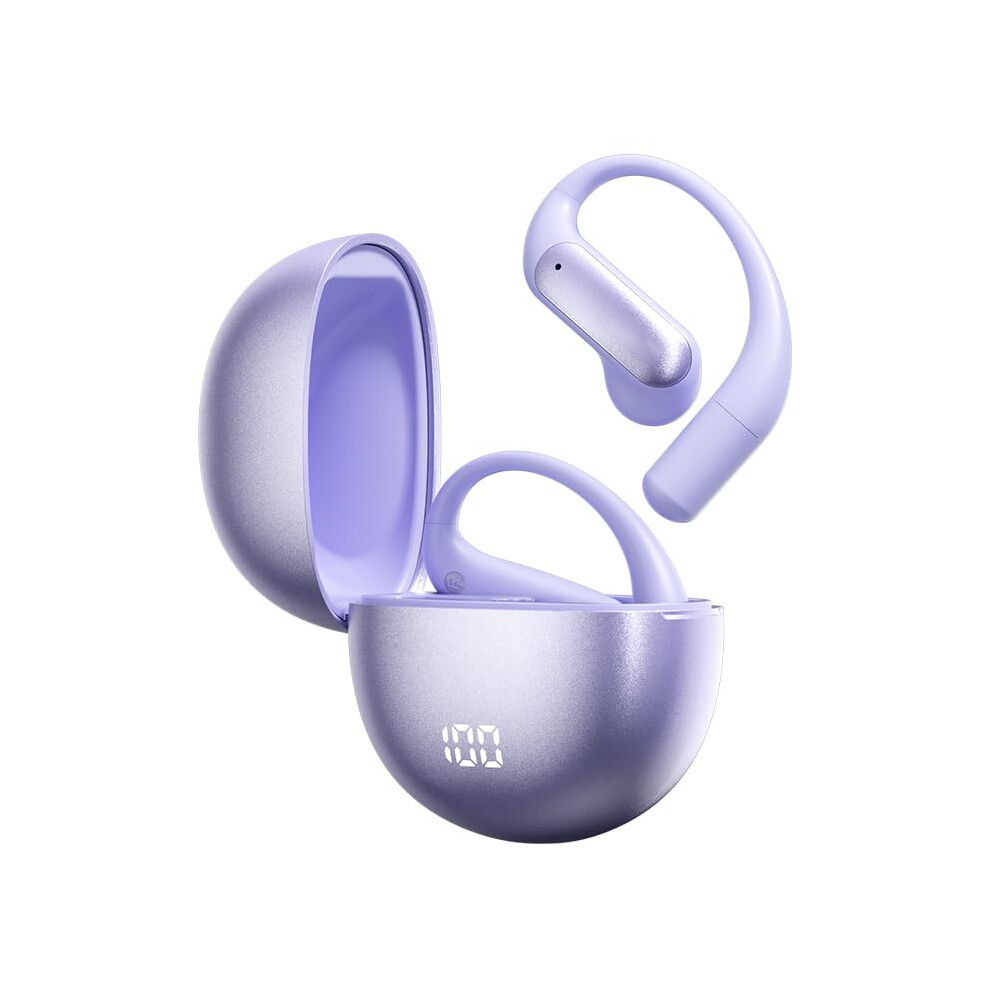 Wireless Sports Earbuds Bluetooth 5.4 Earhooks Headphones Ipx7 Waterproof 60Hrs Playtime Purple 9070919984761