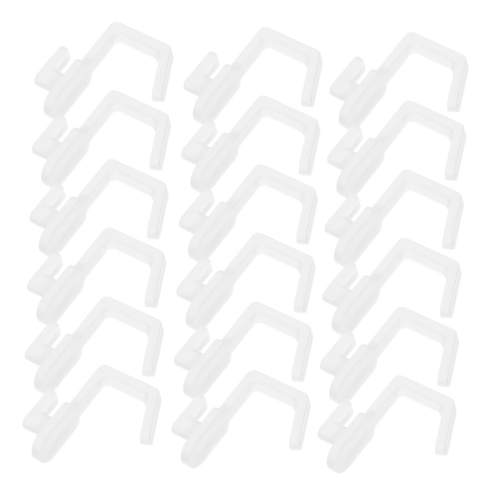 20Pcs White Pegboard Hooks For Garage And Kitchen Organization With Heavy Duty Support 9070919958908