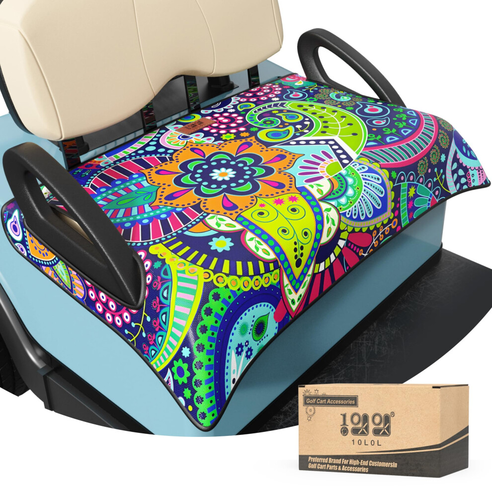 Golf Cart Seat Covers And Blanket For Ezgo Txt/Rxv And Club Car Ds/Precedent, Breathable Allseason Protector With Nonslip Backing 9455672861847