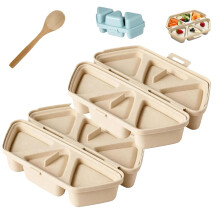 Onigiri Mold 6Cavity Sushi Rice Ball Maker with NonStick Surface for Uniform Triangle Bento Shapes Beige 2