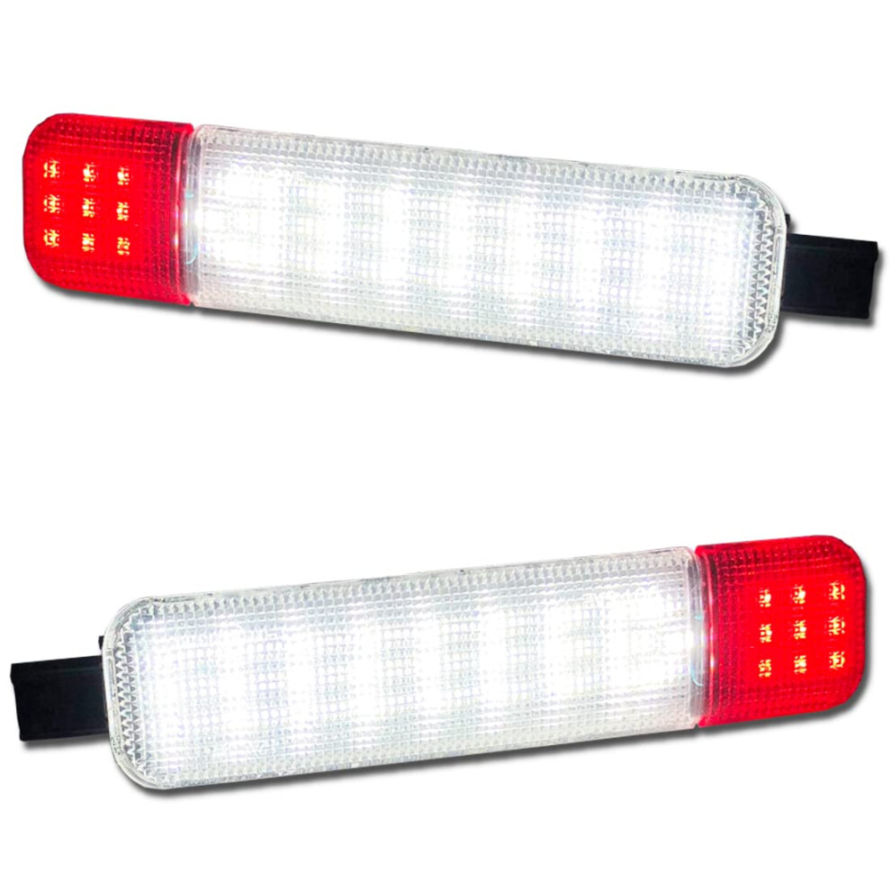 Led Door Courtesy Lights And For Chevy Silverado Gmc Sierra Tahoe Yukon Â Plug And Play Red/White 9053599189817