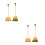 4Pièces Balai Pelle Enfant Orange Compact 5