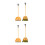 4Pièces Balai Pelle Enfant Orange Compact 4