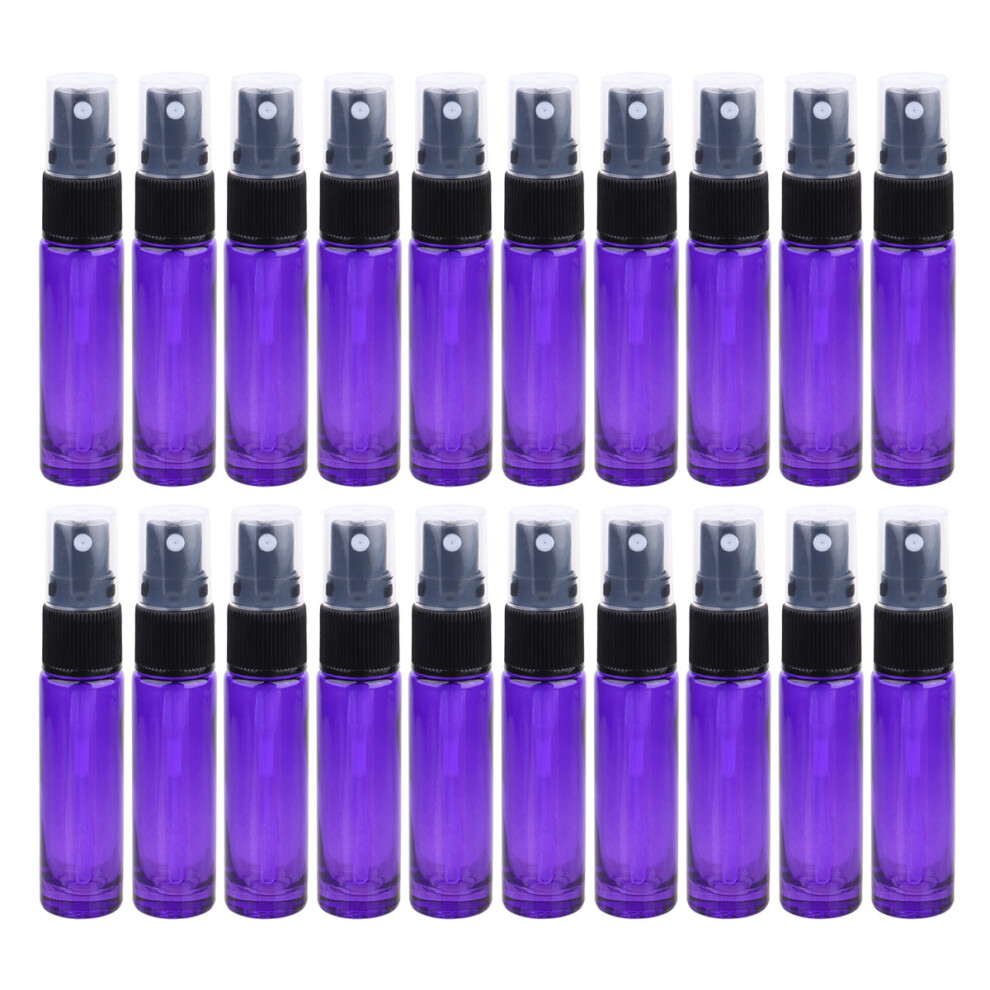 Iplusmile Purple 60Pcs Mini Refillable Spray Bottles Glass For Perfume Storage
