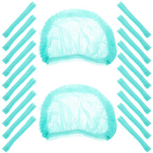 100Pièces Bonnets Douche Jetables En Non-Tissée Vert