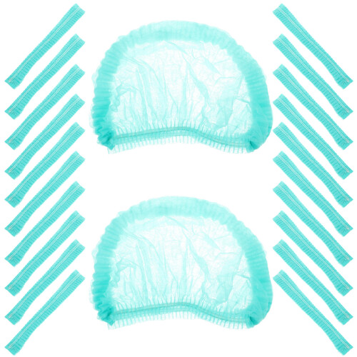 100Pièces Bonnets Douche Jetables En Non-Tissée Vert