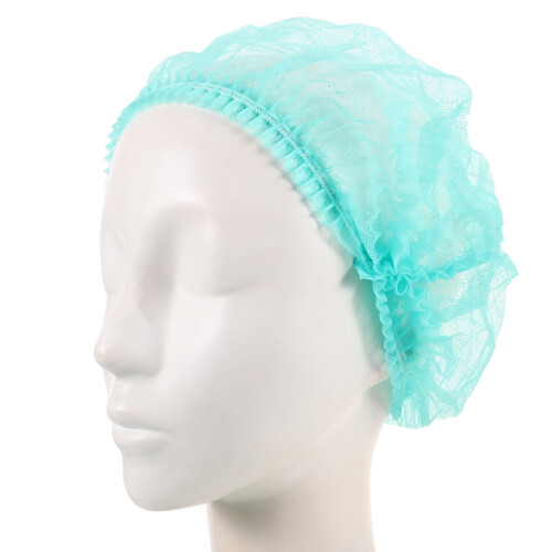100Pièces Bonnets Douche Jetables En Non-Tissée Vert 1