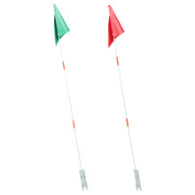 8Pcs Assorted Color Bike Safety Flags with Fiberglass Poles for Riding