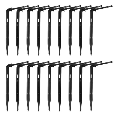 800Pcs Angled Drip Emitter Stakes Black Plastic for Precise Irrigation 1