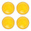4Pcs Orange Drum Protective Cover Double Layer Jazz Drum Heads 7