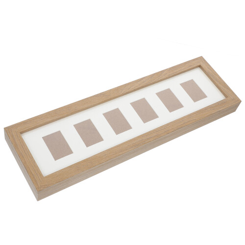 2Pcs Wooden Specimen Display Boxes Light Brown Wall Mounted Frames 1