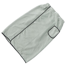 2Pcs Wearable Men Bath Skirt Green Coral Fleece Absorption Towel