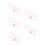 5Pcs Pink Hamster Walking Harness Adjustable Leash for Guinea Pigs 3