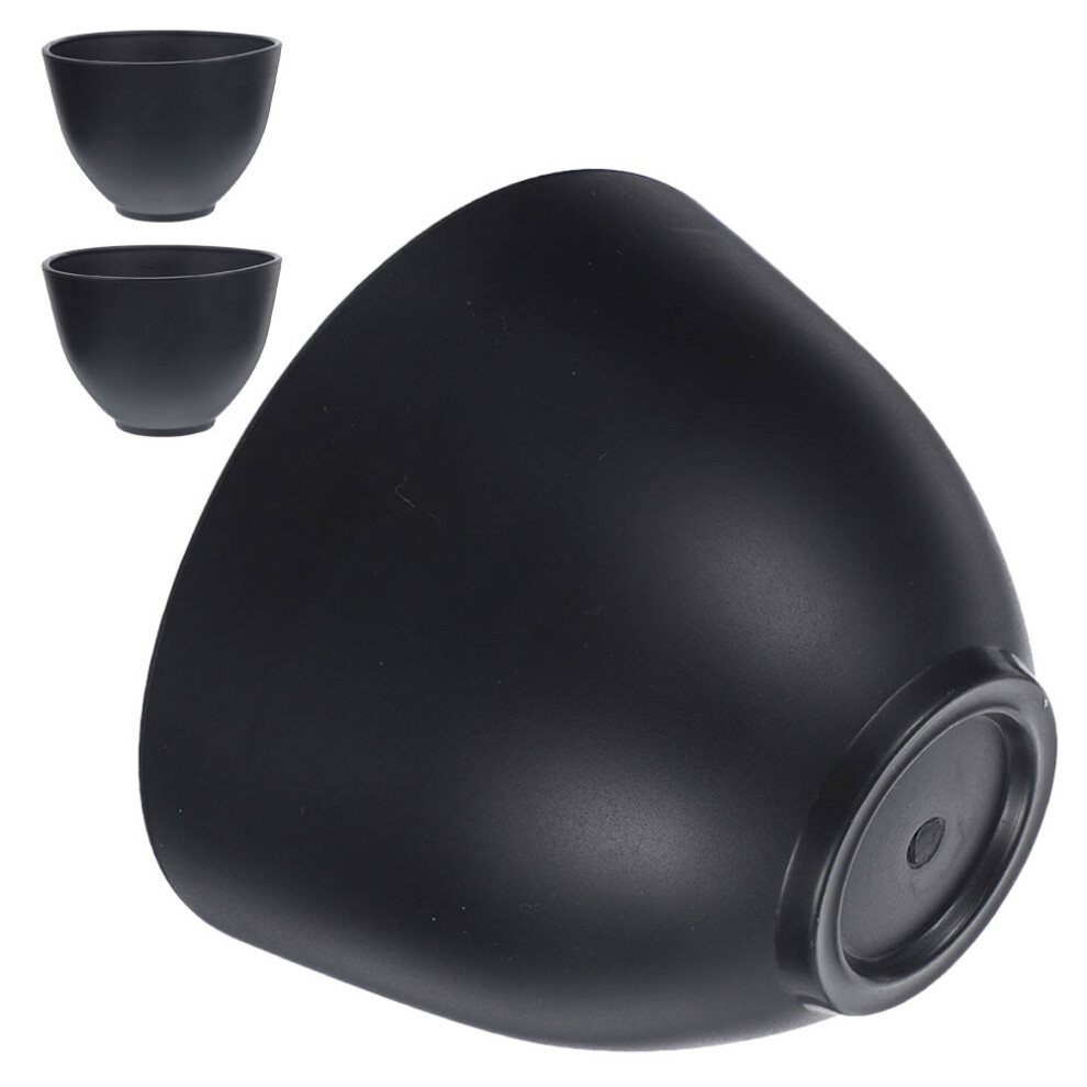 Inoomp Black 12Pcs Silicone Mask Bowls Diy Facial Mask Mixing Salon Supplies