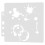 2Pcs Drawing Stencils Light Grey Plastic Waterproof for Kids Crafts 1