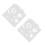 2Pcs Drawing Stencils Light Grey Plastic Waterproof for Kids Crafts 7