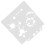2Pcs Drawing Stencils Light Grey Plastic Waterproof for Kids Crafts 2