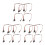 15Pcs Plastic Rc Extension Cable 60 Core Y Splitter for Model Vehicles 6