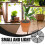 6Pcs Lightweight Black Plastic Plant Pot Covers Flower Soil Protector 8