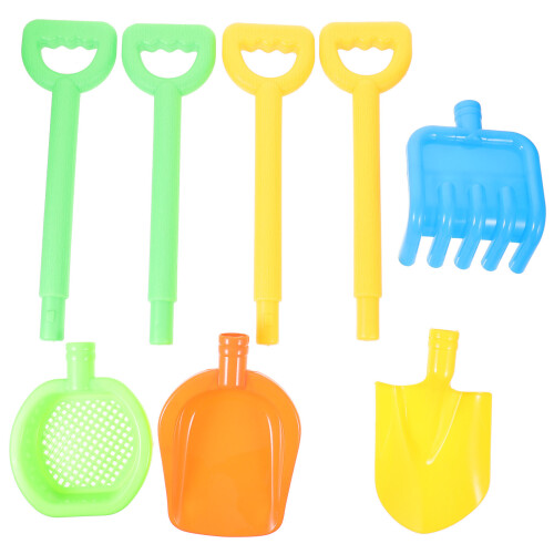 3Sets Assorted Sand Toys Durable Plastic Beach Fun