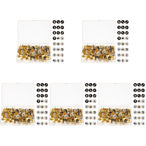 520Pcs Black Small Thumb Tacks Multi-Function Pushpin for Home Office 2