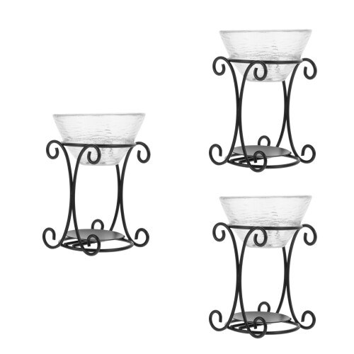 3Pcs Iron Aroma Burner Candle Essential Oil Diffuser Multi Color Decor 1