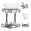 3Pcs Iron Aroma Burner Candle Essential Oil Diffuser Multi Color Decor 8