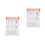 2Pcs Sax Chord Chart Poster for Beginners Assorted Color Durable Paper 8