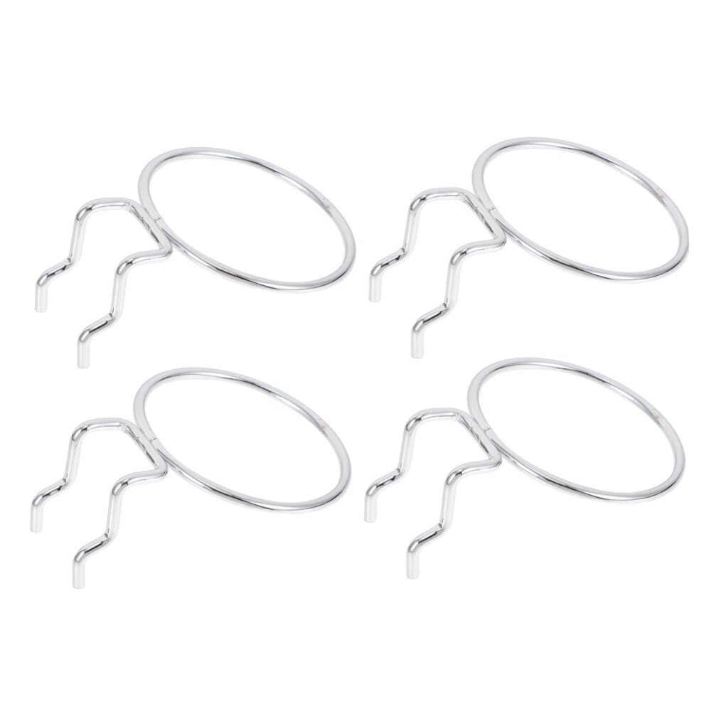 Set Of 4 Durable Iron Pegboard Hooks And Rings For Kitchen Garage Organized Storage Solution 9070919959578