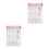 2Pcs Sax Chord Chart Poster for Beginners Assorted Color Durable Paper 5