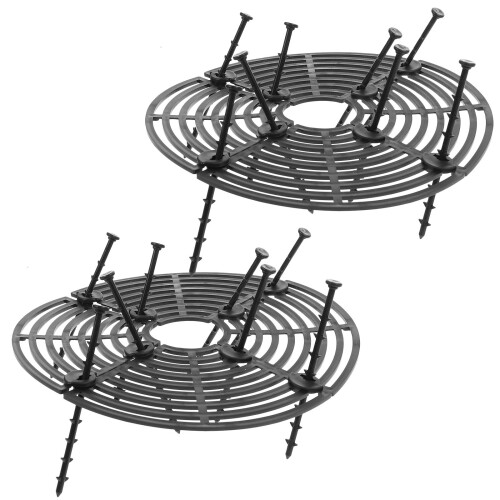 6Pcs Lightweight Black Plastic Plant Pot Covers Flower Soil Protector 2
