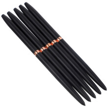 10Pcs Manicure Nail Art Pens Black Aluminum Liner Brush Portable Tools