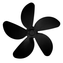 2Pcs Black Aluminum Stove Fan Heat Powered Silent Replacement
